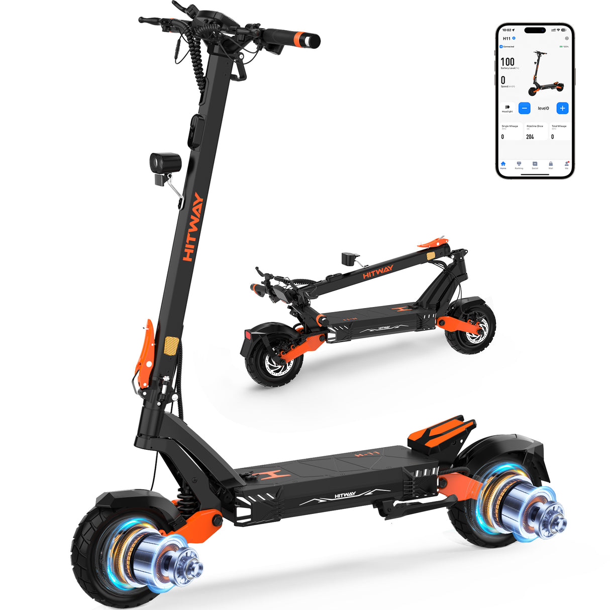 H11 1800W*2 E‑Scooter mit ABE