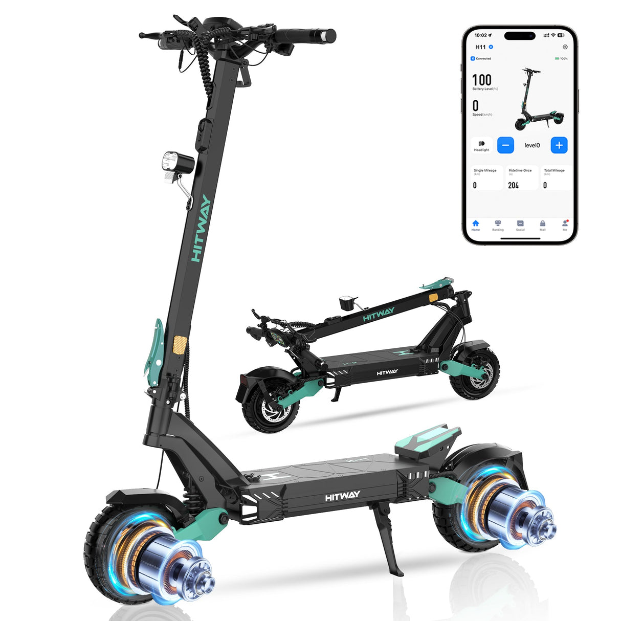 H11 ABE 1600W*2 E‑Scooter