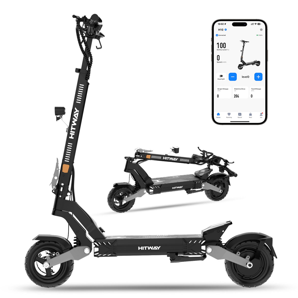H10 1600W E‑Scooter mit ABE