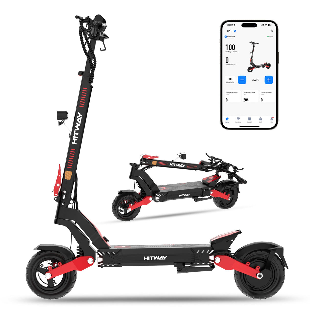 H10 1600W E‑Scooter mit ABE